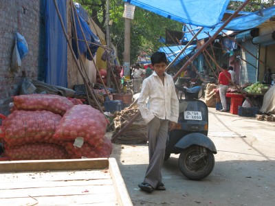Boy in Market Delhi, India, Charlie Grosso
