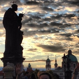 Charles Bridge at Dawn, Prague, Czech Republic, by Charlie Grosso