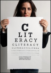 CLITERACY Eye Chart by Sophia Wallace